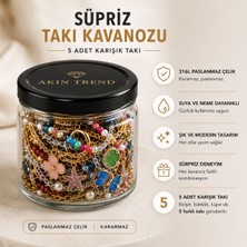 Akın Trend 5 Li Sürpriz Takı Seti 316L Paslanmaz Çelik Karışık Takılar