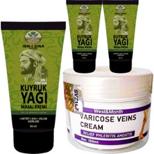 Ibn-I Sina Kuyruk Yağı Krem 50 ml + 1 Adet Varıcose Veins Cream West Mont