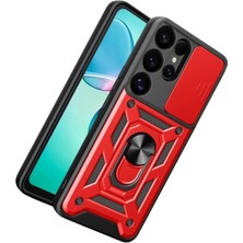 Eco Port Samsung Galaxy S26 Ultra Pars Lens Yüzüklü Silikon - Kırmızı