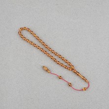 Lapisdo Ateş Kehribar Beyzi Kesim Sistemli Bilek Boy 5X8MM Tesbih Sarı