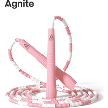 Agnite Boncuklu Atlama Ipi Sayaçsız Dayanıklı - PEMBE