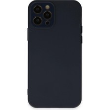 Eco Port Apple Iphone 12 Pro Max Kılıf Lansman Glass Kapak - Lacivert
