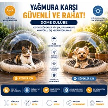 Bauwelt Dome Şeffaf Evcil Hayvan Evi - Kedi ve Küçük Irk Köpekler Için Demonte Yaşam Alanı