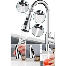 Empressco Çok Fonksiyonlu 360° Döner Lavabo Başlığı, Mutfak ve Evye Bataryası