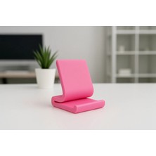 Belirtilmemiş Masaüstü Tablet ve Telefon Tutucu Pembe Akrobat Plastik Malzeme ile Şık Görünüm Sunar