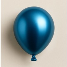 Niyet 5" Mavi Krom Lateks Balon 100'LÜ - Dekorasyon-Doğum Günü-Parti-Süsleme