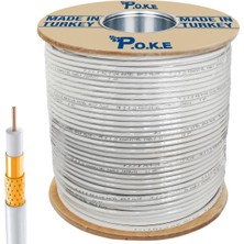 Poke 64 Tel Gold Anten Uydu Kablosu Rg6/u6 1.02 300 Metre PK-1091