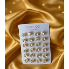 Xp Xuping Xuping Küpe Kare Tektaş Lüks Zirkon Taşlı Kararmaz Medikal Küpe