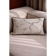 Needle Sakura Gri Dikdörtgen Kırlent Kılıfı (30X50)