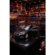 Oyuncak Sahili Skoda Octavia Nw Kasa Diecast Metal Orijinal 11.5 cm Koleksiyon Model Çekbırak Araba Kapı Açılır Octavıa Siyah