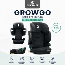 Lorelli Growgo I-Size Isofıx Katlanabilir Oto Koltuğu (100-150 cm | 3-12 Yaş) - Siyah