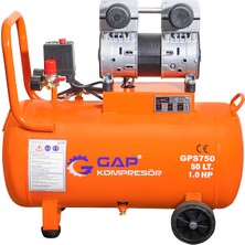 GAP Kompresör Sessiz ve Yağsız Hava Kompresörü 50 Lt 1 Hp