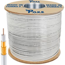 Poke 64 Tel Gold Anten Uydu Kablosu Rg6/u6 1.02 500 Metre PK-1038