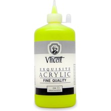 Vincent Exquisite Akrilik Boya 500 ml Yellow Fluorescent NO:256