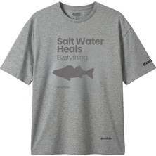 Balıkçılık Temalı Tişört - Salt Water Heals Everything