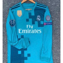 North Babıl Real Madrid Nostaljik Ronaldo Uzun Kollu Turkuaz Forma