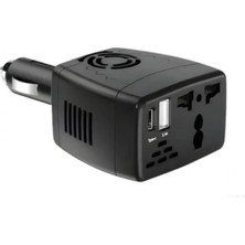 Tastech 12V'TAN 220V'A Araç Voltaj Dönüştürücü 5V USB ve Type C Çıkışlı 150W Araç Power Inverter