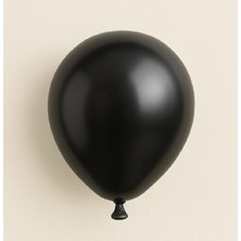Niyet 5" Siyah Krom Lateks Balon 100'LÜ - Dekorasyon-Doğum Günü-Parti-Süsleme