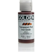 Golden Fluid Akrilik Boya 30 ml Seri 3 Transparent Red Iron Oxide
