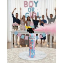 Bebek Cinsiyeti Belirleme Baby Shower Sprey Tüpü 300ML - Pembe-