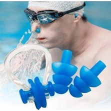 Mey İthalat Mey Ithalat® Nordmende Havuz Seti Silikon Kulak Tıkacı Su Sporları Yüzme Deniz Duş Için Su Geçirme Engel Tıkaç