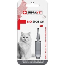 Supravet Kedi Deri ve Tüy Bakım Yağı (Pire-Kene Engelleyici Damla- 3 Adet