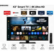 Samsung Smart Monitor Tv 43" 109 Ekran- 4K Ultra Hd Görüntü Kalitesi ve Şık Ince Tasarım+ Duvar Askı Aparatı