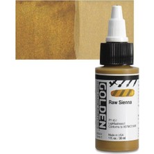 Golden High Flow Sıvı Akrilik Boya 30 ml Seri 1 Raw Sienna
