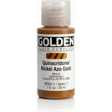 Golden Fluid Akrilik Boya 30 ml Seri 7 Quinacridone Nickel Azo Gold