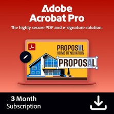 Adobe Acrobat Pro 2027 (Windows/mac) - 3 Aylık Resmi Site Kodu