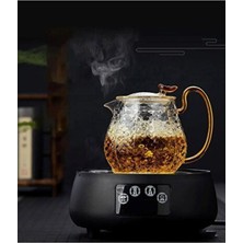 Empressco Borosilikat Cam Demlik, Gold Saplı, 550 Ml, Şık ve Dayanıklı Tasarım