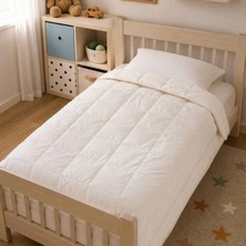 İnnova Bedding %100 Doğal Yün Bebek Yorganı - Organik Terletmez Hafif Bebek Uyku Yorganı