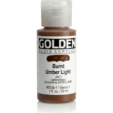 Golden Fluid Akrilik Boya 30 ml Seri 1 Burnt Umber Light
