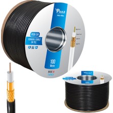 Poke 64 Tel Gold Anten Uydu Kablosu Rg6/u6 1.02 100 Metre Siyah PK-1364