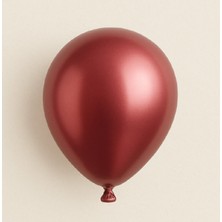 Niyet 5" Kırmızı Krom Lateks Balon 100'LÜ - Dekorasyon-Doğum Günü-Parti-Süsleme
