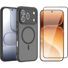 Vendas Honor 600 Pro 5G Kılıf M-Safe Şarj Özellikli Kamera Korumalı Zore Lunex Kapak + Cam Ekran Koruyucu