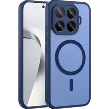 Sionel Xiaomi 17T Kılıf M-Safe Şarj Özellikli Babet Kapak -Lacivert