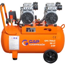 GAP Kompresör Sessiz ve Yağsız Hava Kompresörü 50 Lt 2 Hp