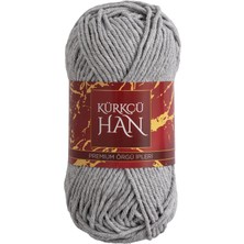 Kürkçü Han Cotton Comfort 100GR Pamuklu Makrome Punch Amigurumi Örgü Ipi - Açık Gri
