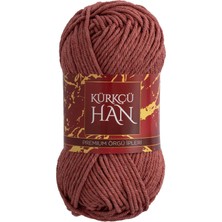 Kürkçü Han Cotton Comfort 100GR Pamuklu Makrome Punch Amigurumi Örgü Ipi - Gül Kurusu