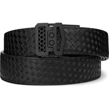 Kore 1.5'' Deri x Hasır Desen Taktik Kemer