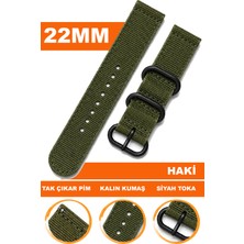 Cobra Huawei Watch Gt Gt2 Gt3 Gt4 Gt5 Pro Uyumlu 22MM Premium Nato Kumaş Tekstil Saat Kordonu Kayışı F39XWDB-AH