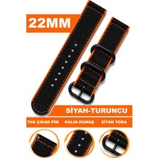 Cobra Xiaomi Mi Watch S1-S2 Yuvarlak Kasa Uyumlu 22MM Premium Nato Kumaş Tekstil Saat Kordonu Kayışı F39XWDB-BT