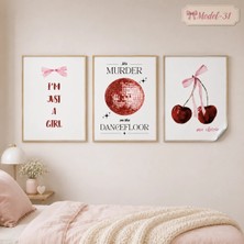 Akıllı Kağıt Statik Tutunma Özellikli Tablo - Poster Modern (Model- 31)