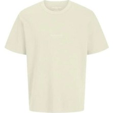 Jack & Jones Jack&jones 12289941 0 Yaka Erkek Tshirt - Krem