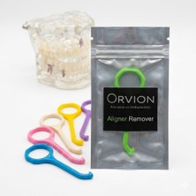 Orvion 3'lü Paket Şeffaf Plak Çıkarma Aparatı - Telsiz Ortodonti Plak Çıkarma Kancası