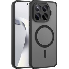 Sionel Xiaomi 17T Kılıf M-Safe Şarj Özellikli Babet Kapak -Siyah