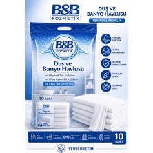 BB Kozmetik Tek Kullanımlık Duş ve Banyo Havlusu ( 80X120) 10 Adet