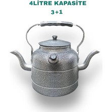 Empressco Çift Taraflı Alüminyum Osmanlı Çaydanlığı 4 Litre Gri, Şık ve Dayanıklı
