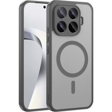 Sionel Xiaomi 17T Kılıf M-Safe Şarj Özellikli Babet Kapak - Gri